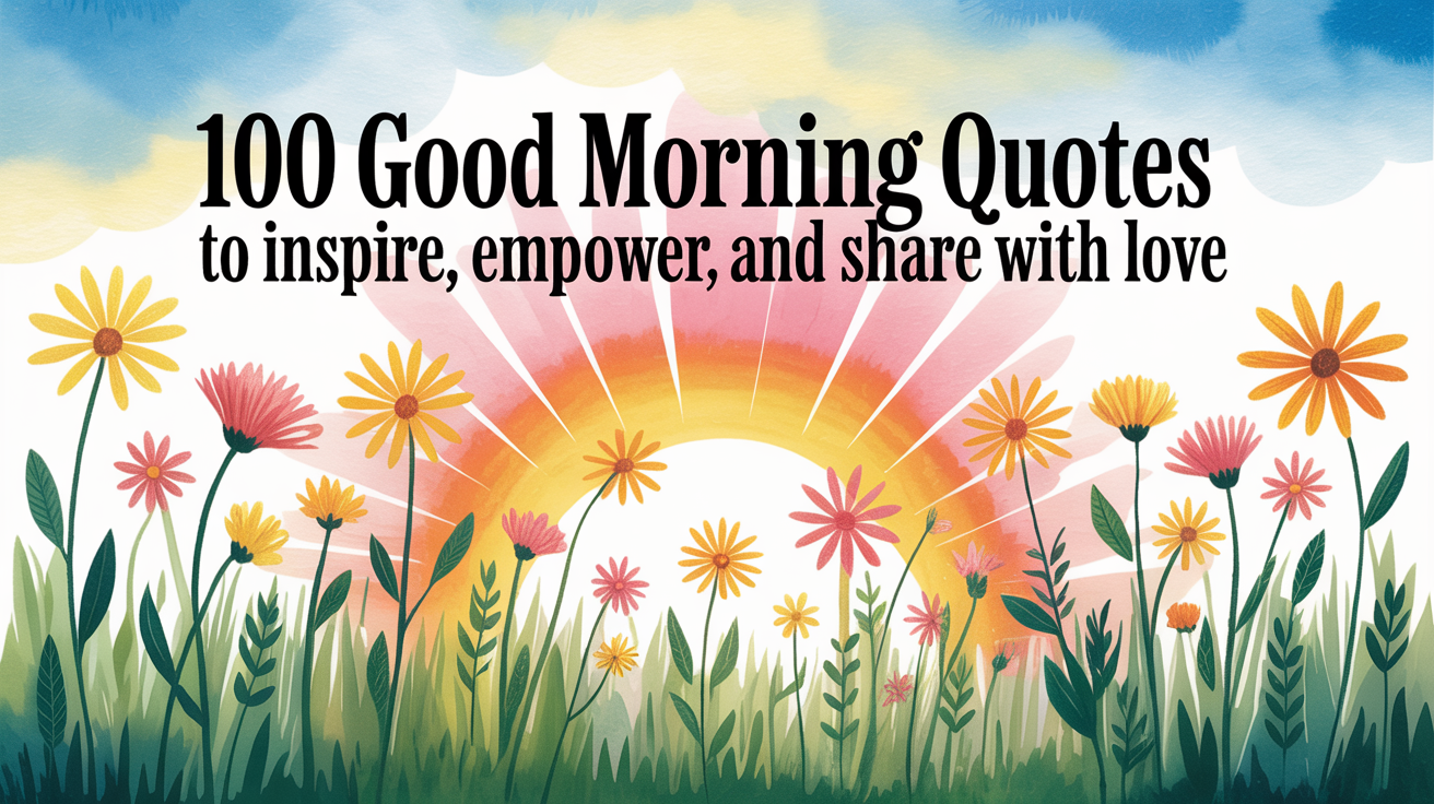 100 Good Morning Quotes to Inspire, Empower, and Share With Love